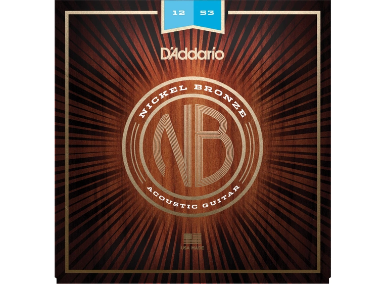 D'addario NB1253 Nickel Bronze (012-053) Ak. Gitarstrenger 